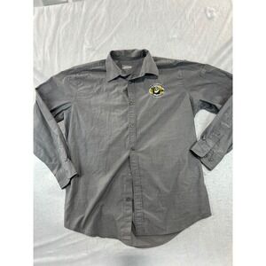Chef Works Urban Lambeau Field Green Bay Packers Gray Button Down Shirt Mens L